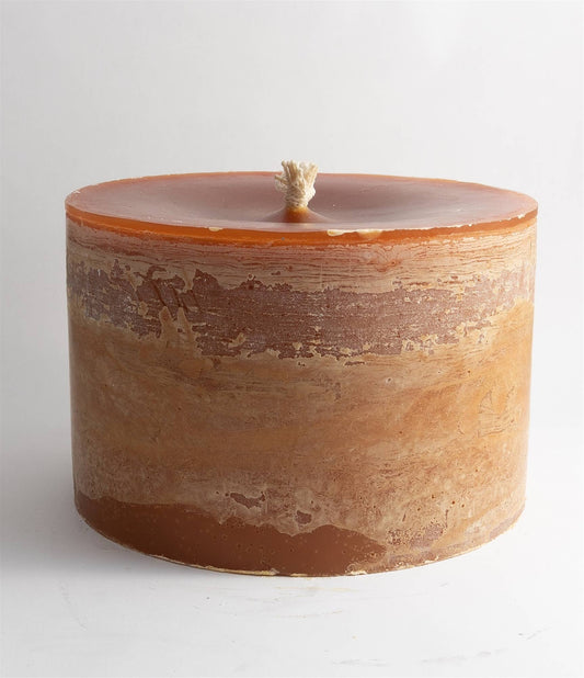 Alba Pillar Candle - Cognac